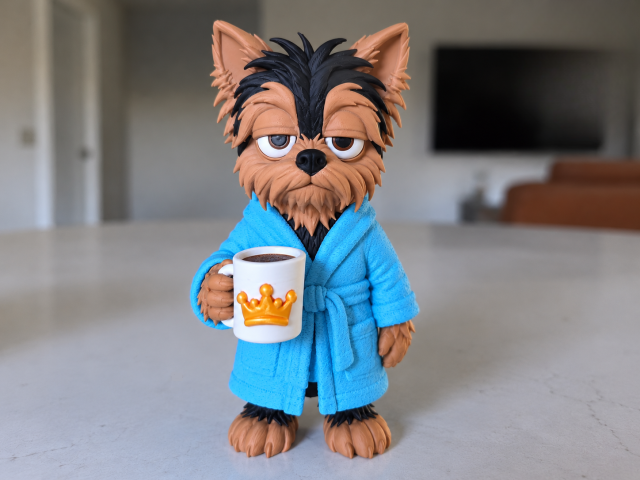 A Little Yorkie, A Latte Tired — йоркширський тер'єр