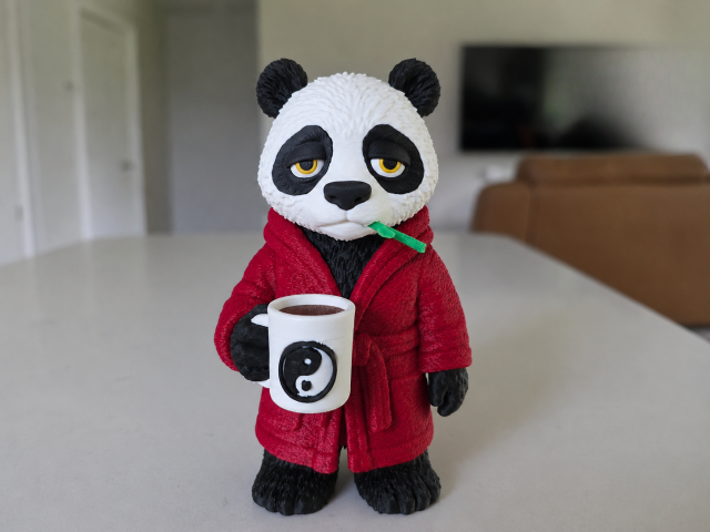 Bear With Me... I Need Coffee — панда