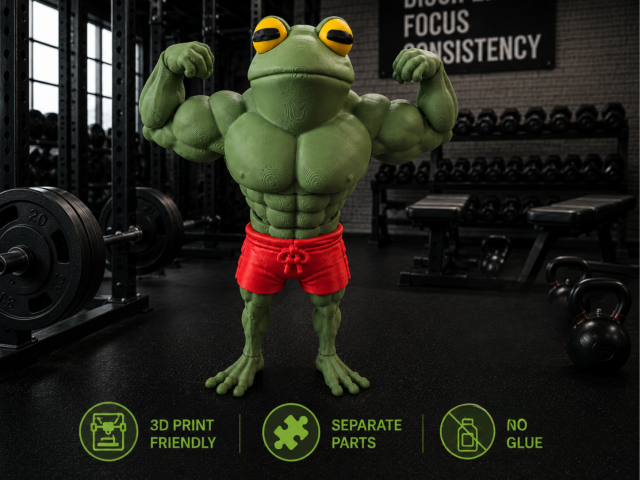 Flex, The Flexi, Flexing Frog — жаба-качок