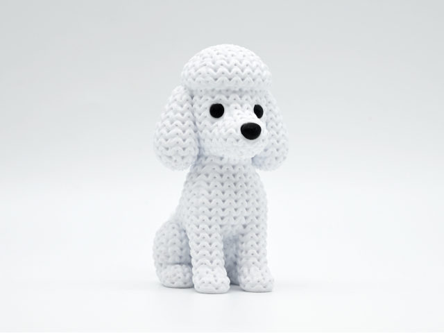 Knitted Poodle Dog — пудель