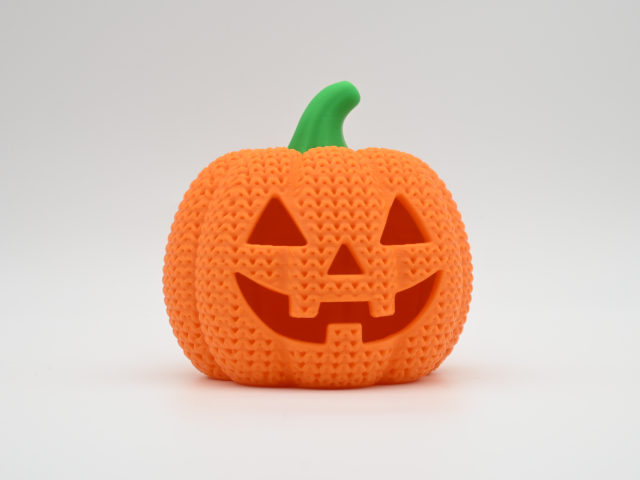 Knitted Pumpkin Jack-O-Lantern — гарбуз-ліхтар
