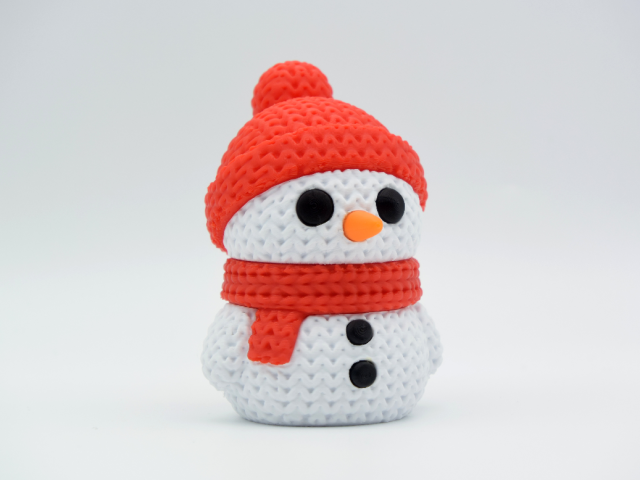 Knitted Snowman — сніговик