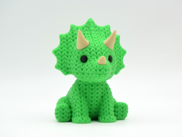 Knitted Triceratops Dinosaur — трицератопс