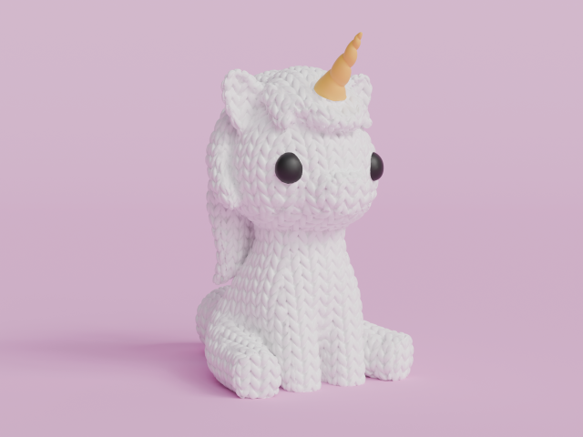 Knitted Unicorn — єдиноріг