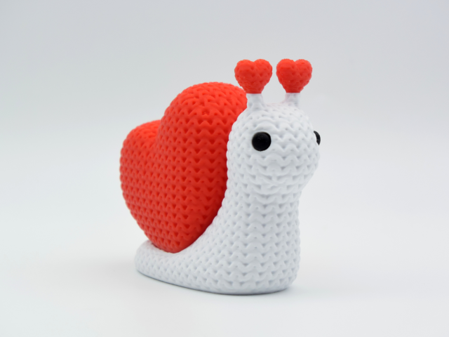 Knitted Valentine's Day Snail — валентинковий равлик