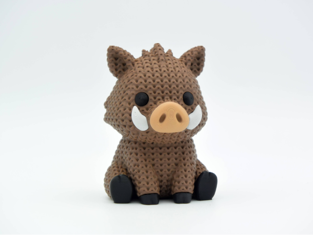 Knitted Wild Boar — дикий кабан
