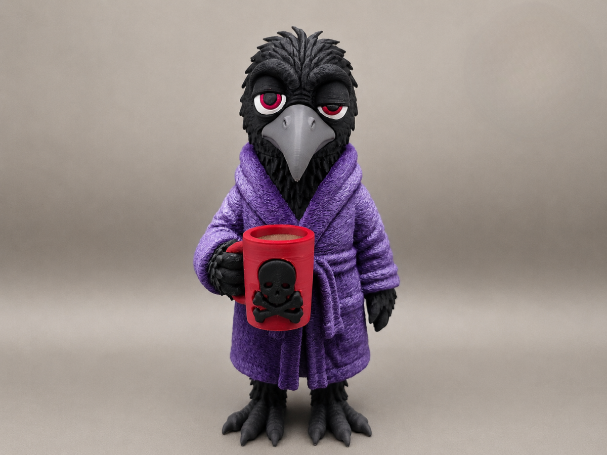 Crow-nically Exhausted — ворона