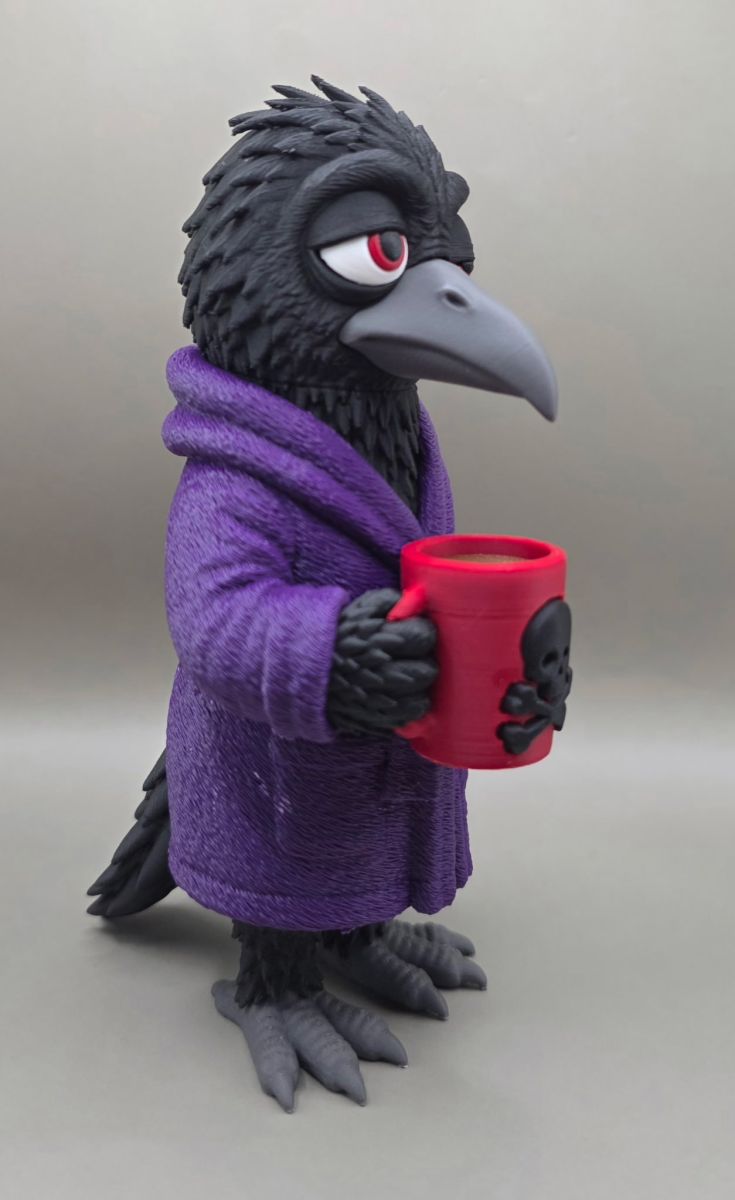 Crow-nically Exhausted — ворона