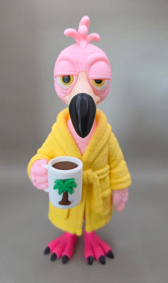 I'm Flamin-going back to bed — фламінго