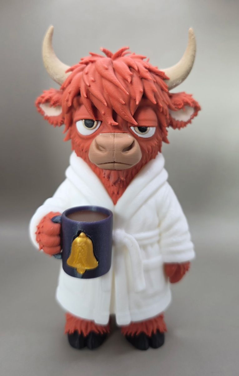 Moo-rning? Hard Pass. — хайлендська корова