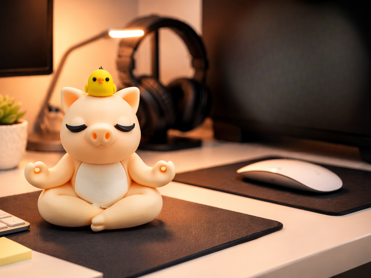 Zen Desk Buddies — порося