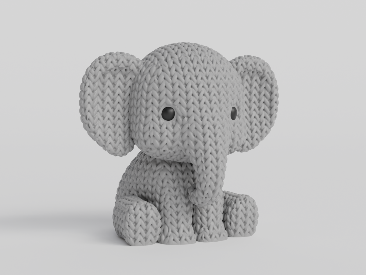 Knitted Elephant — слоник