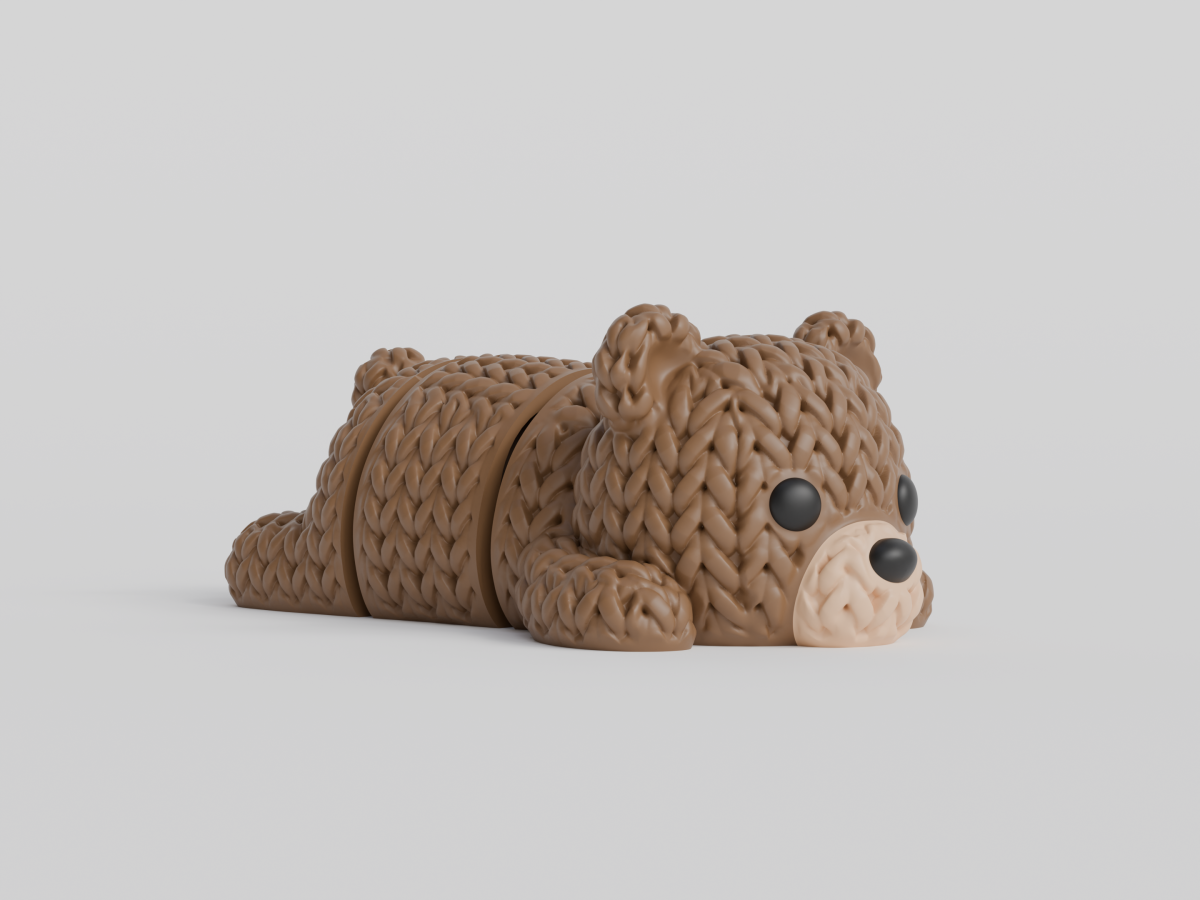 Knitted Flexi Bear — рухливий ведмедик