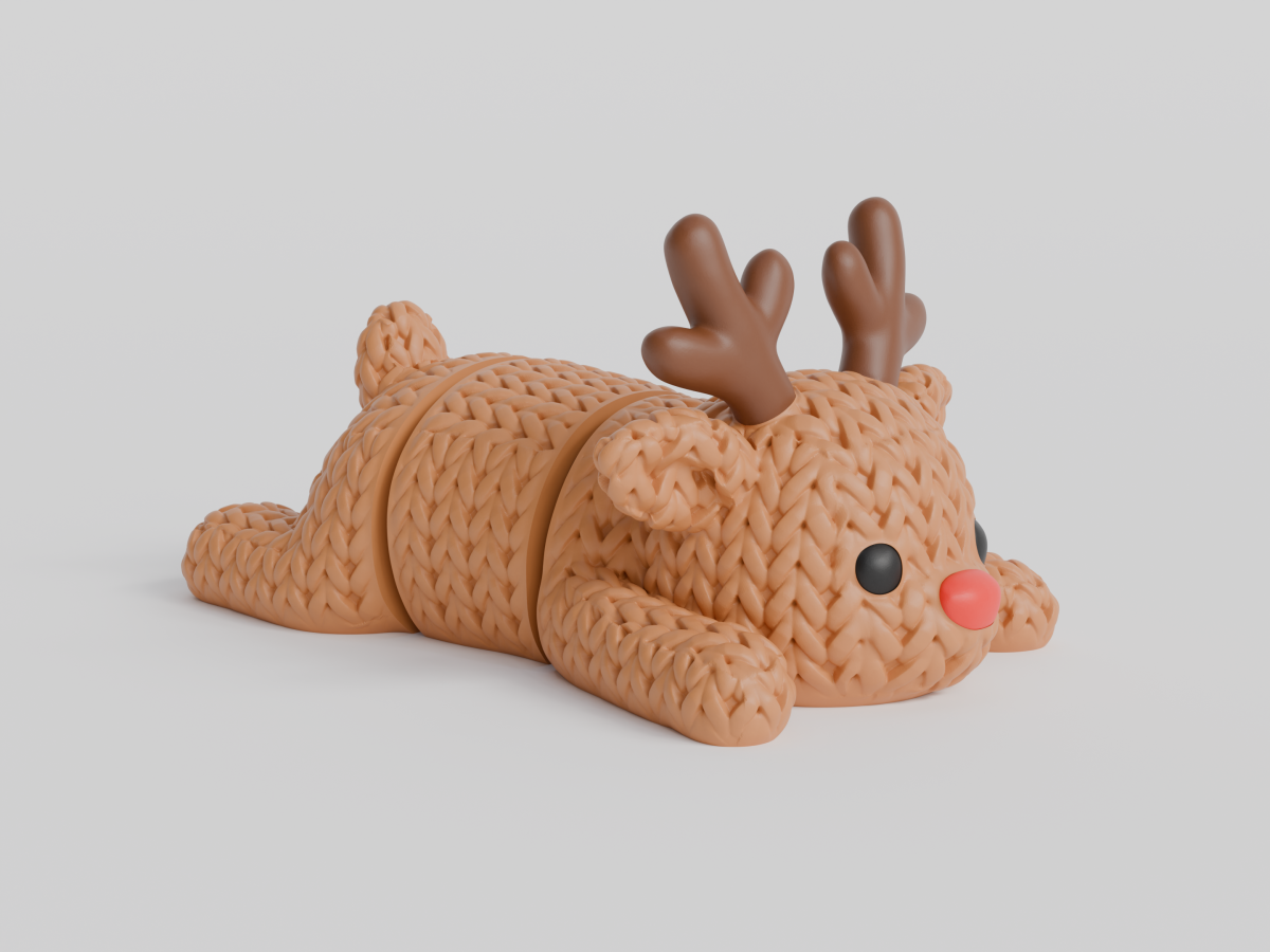 Knitted Flexi Reindeer — рухливий олень