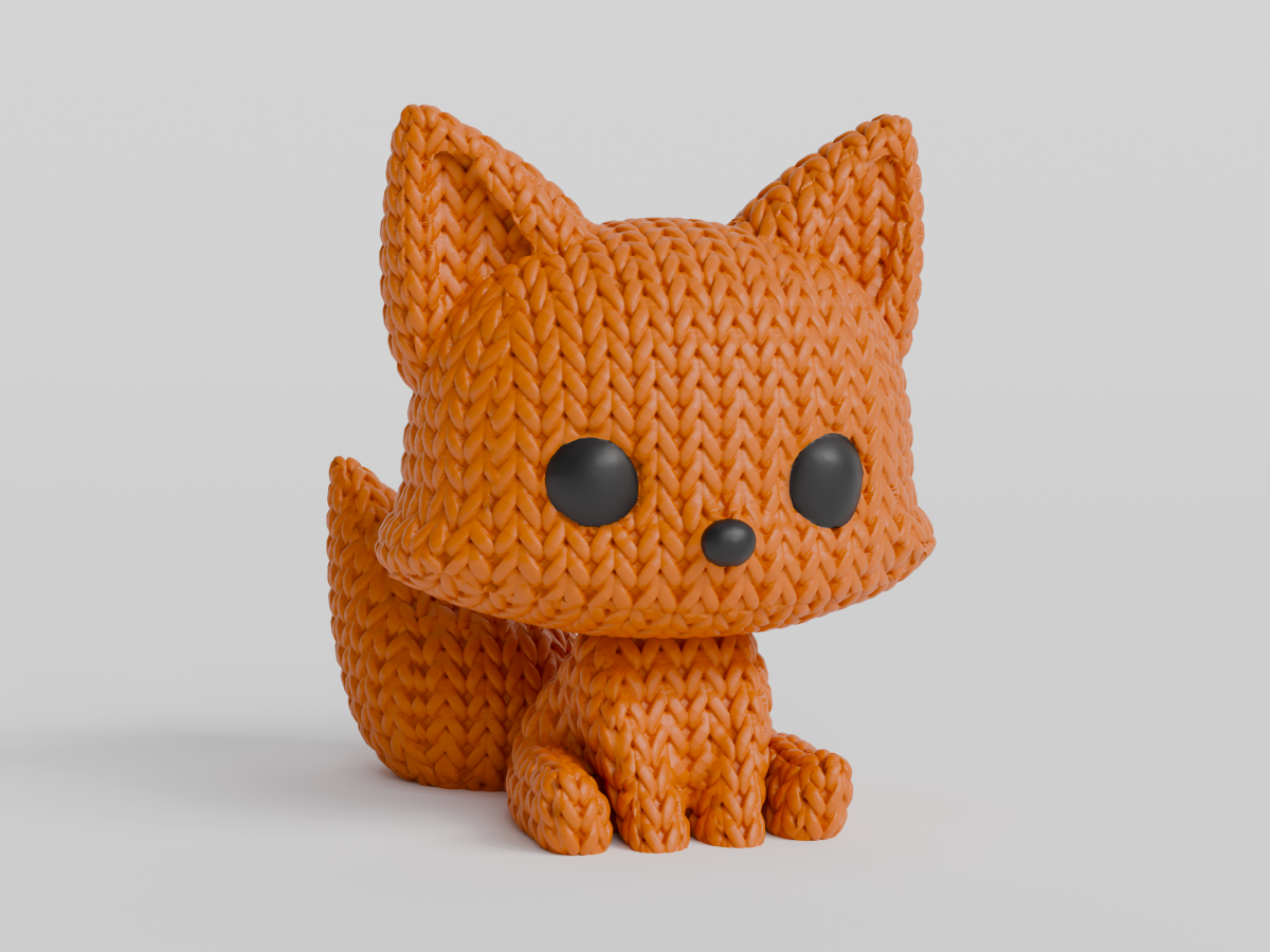 Knitted Fox — лисичка