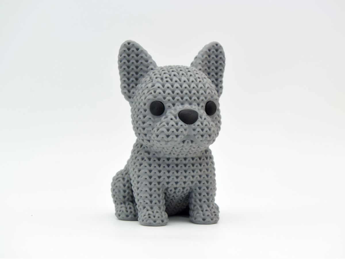 Knitted French Bulldog Dog — французький бульдог