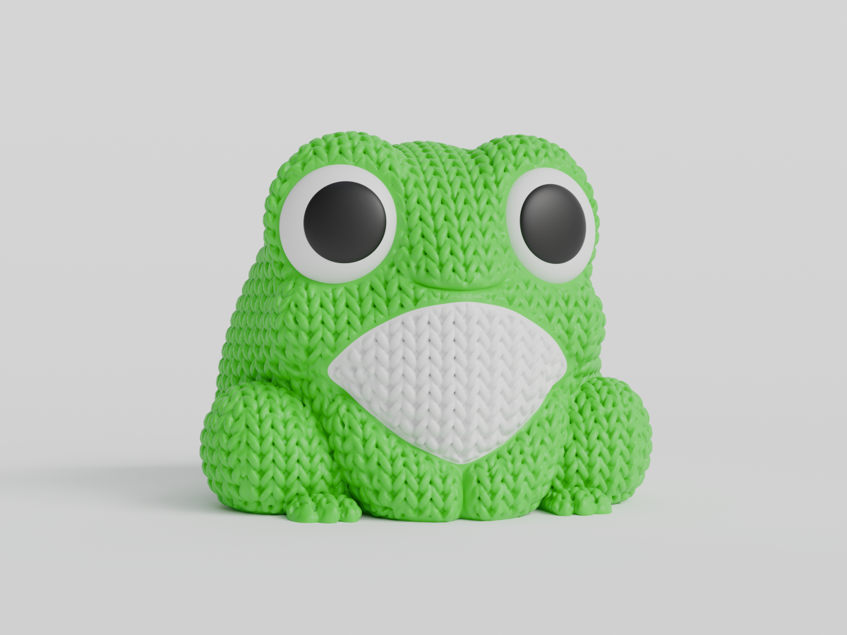 Knitted Frog — жабка