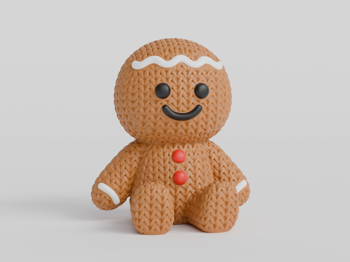 Knitted Gingerbread Man — імбирний чоловічок