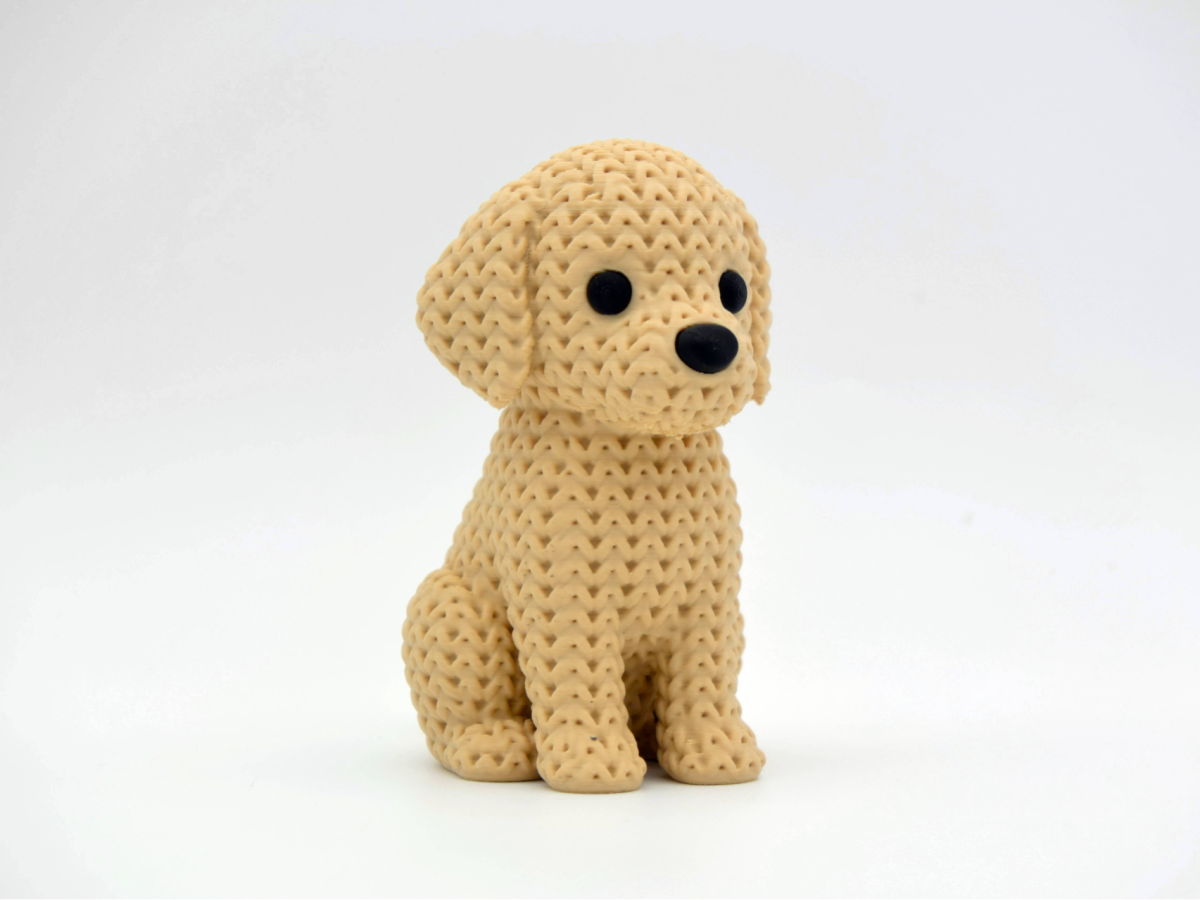 Knitted Golden Retriever Dog — золотистий ретривер