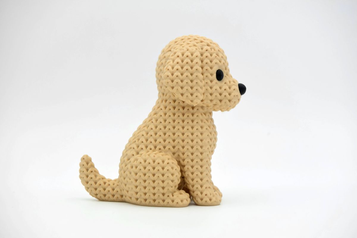 Knitted Golden Retriever Dog — золотистий ретривер