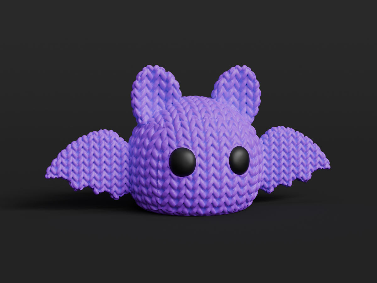 Knitted Halloween Bat — кажан