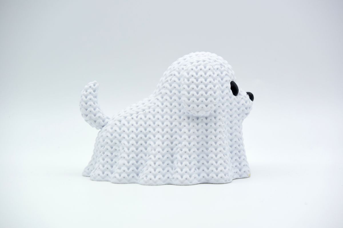 Knitted Halloween Dog Ghost — песик-привид