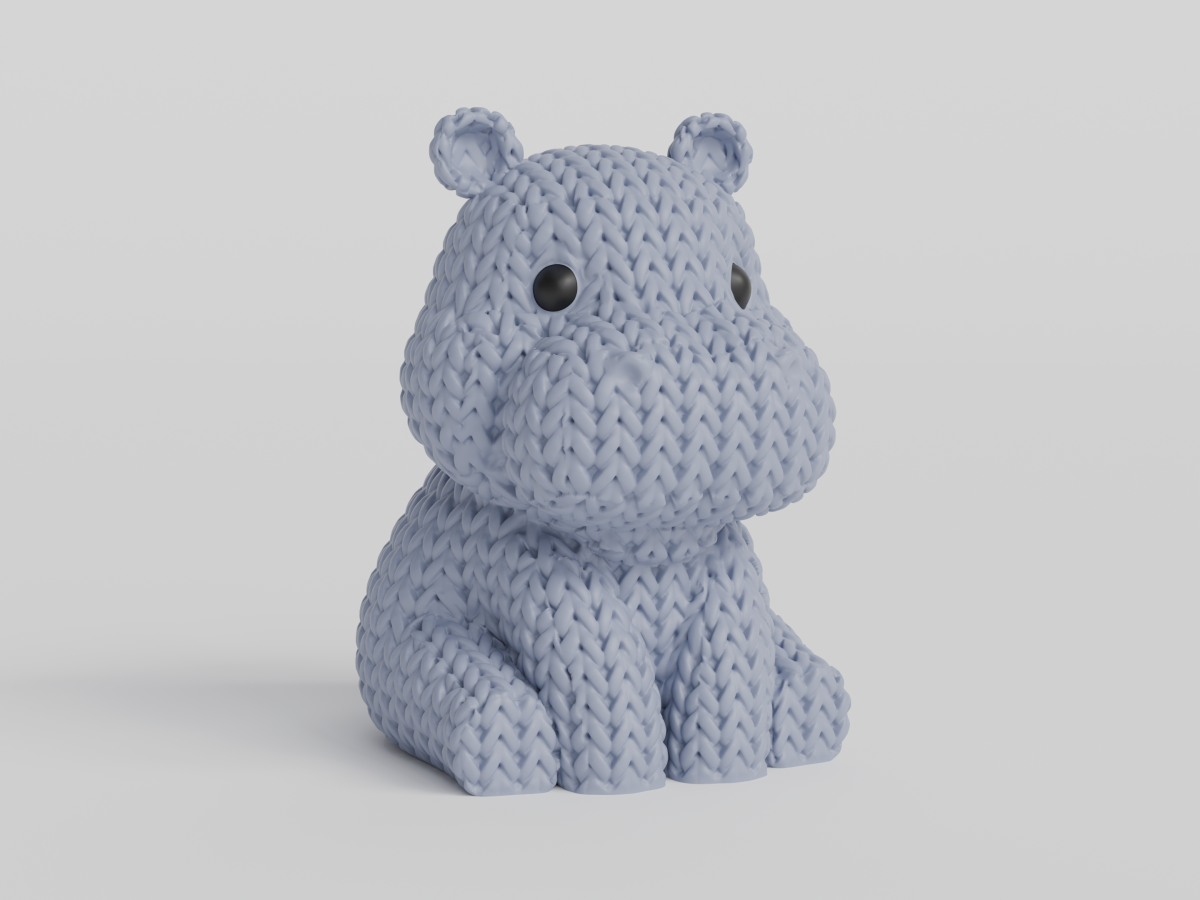 Knitted Hippo — бегемот