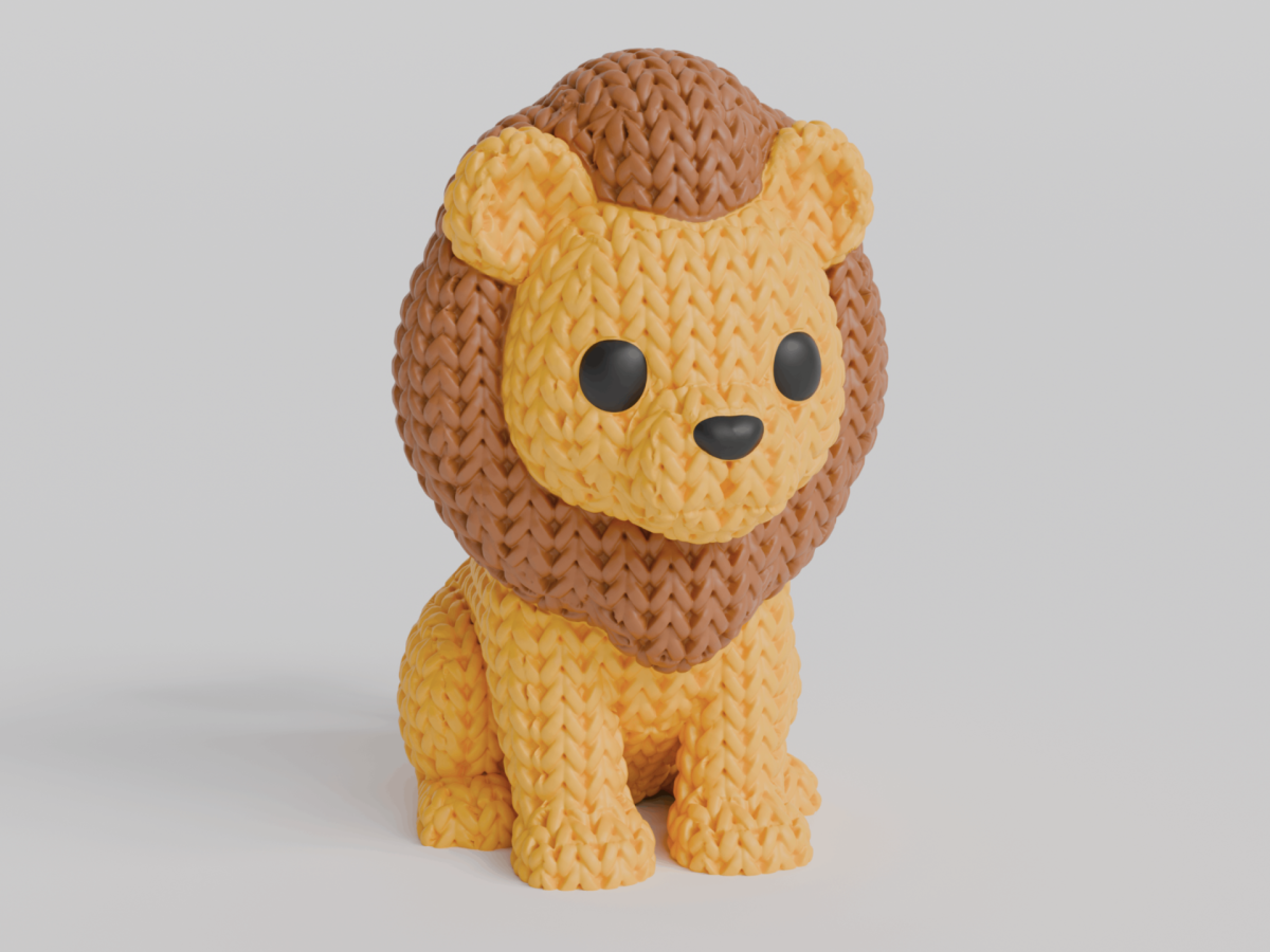 Knitted Lion — лев