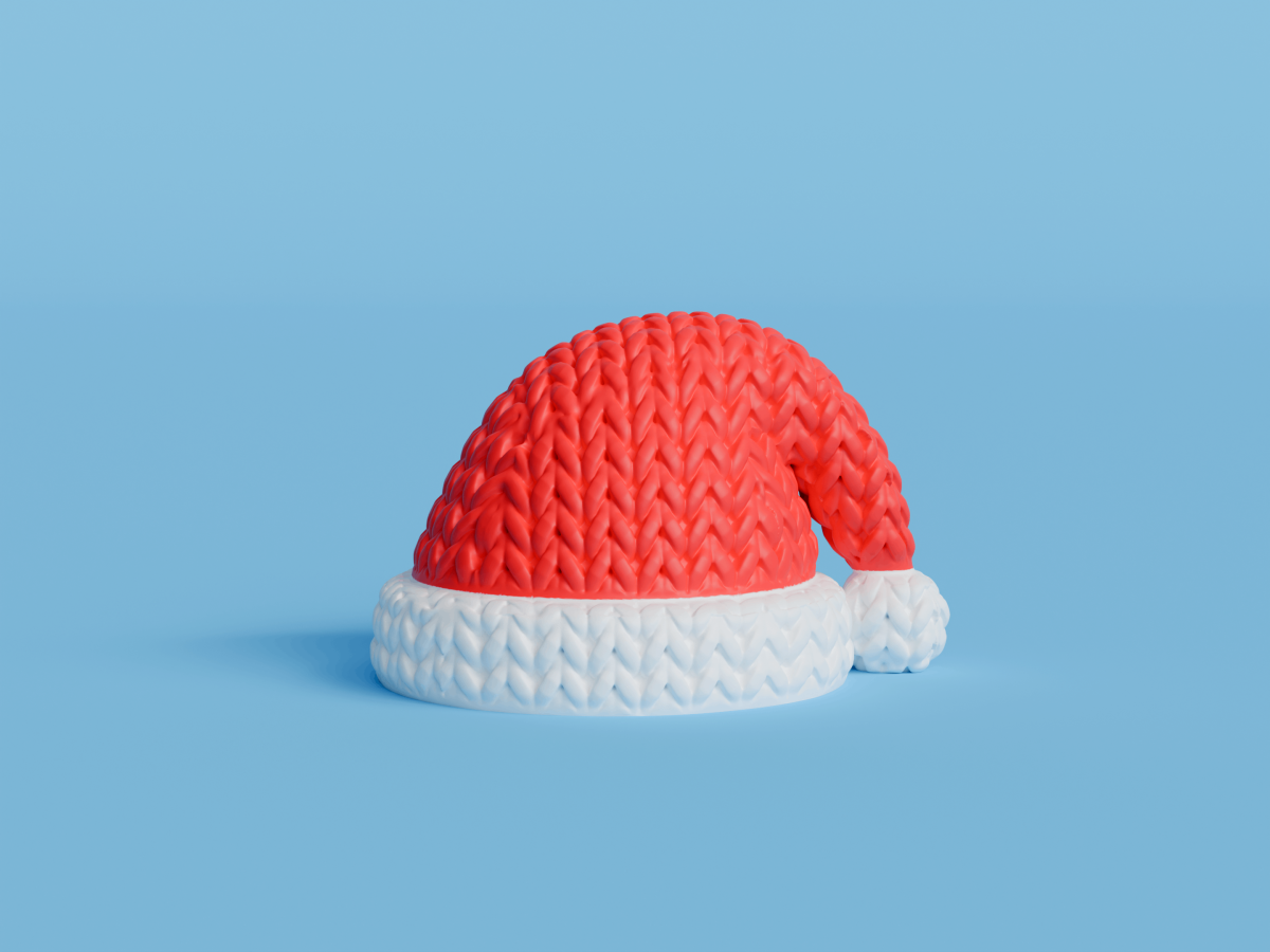 Knitted Mini Santa Hat — міні-шапка Санти