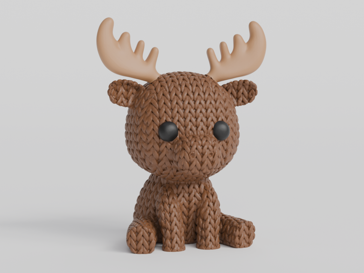 Knitted Moose — лось
