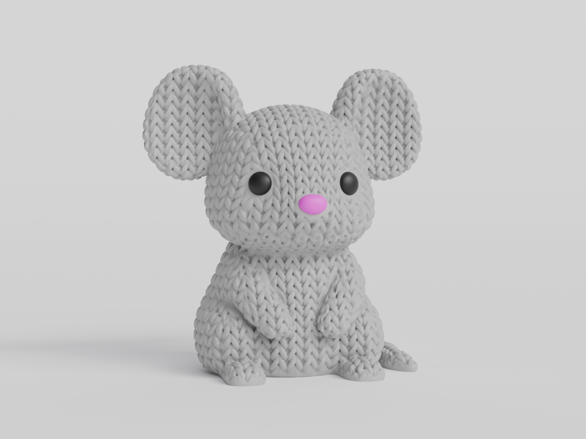 Knitted Mouse — мишка