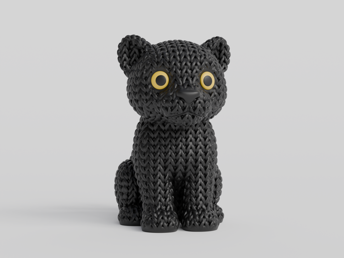 Knitted Panther — пантера