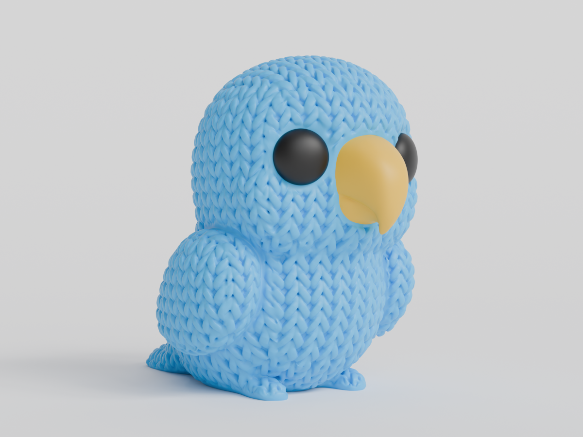 Knitted Parrot — папуга