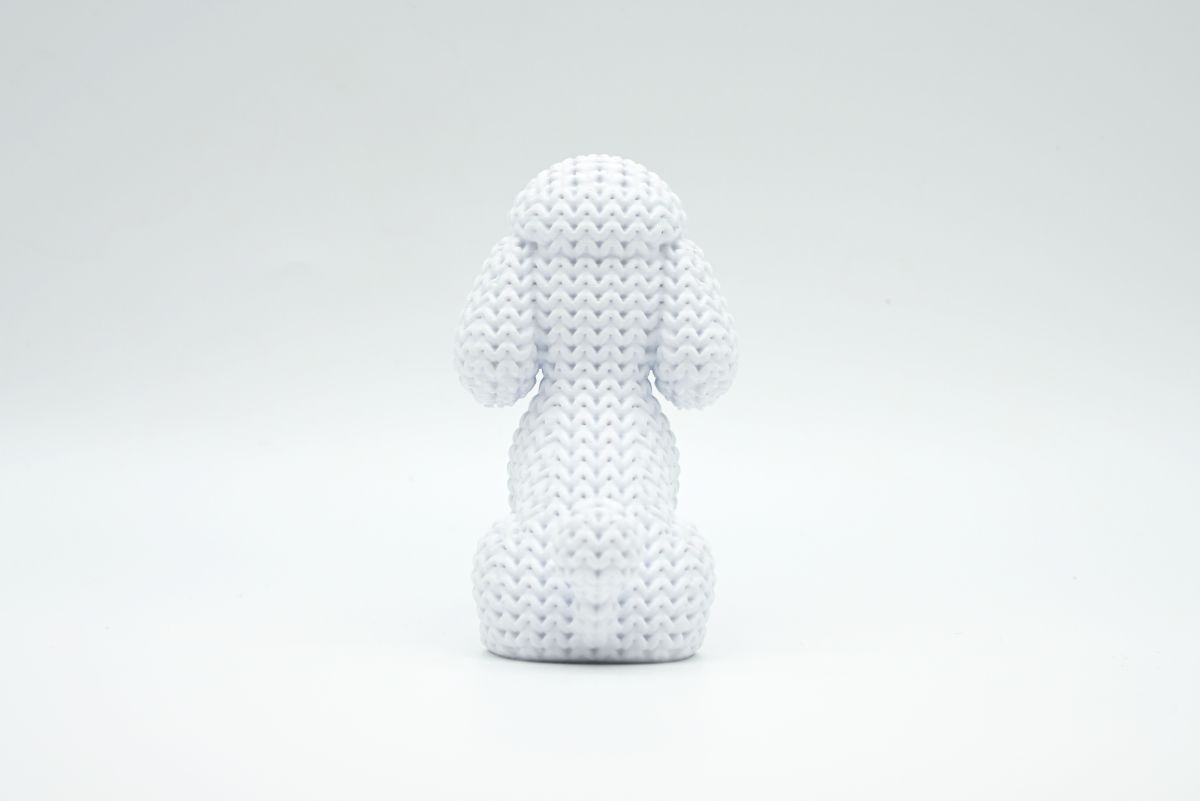 Knitted Poodle Dog — пудель