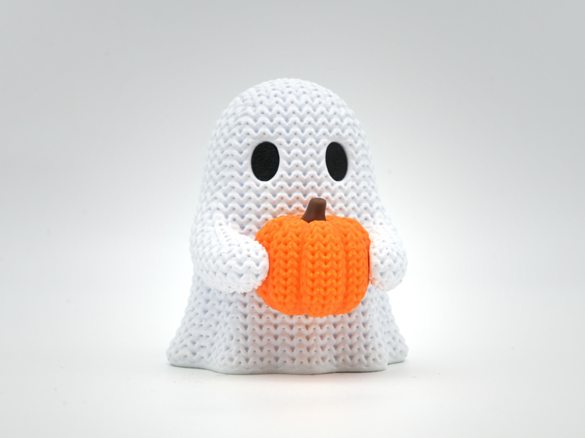 Knitted Pumpkin Ghost — гарбуз-привид