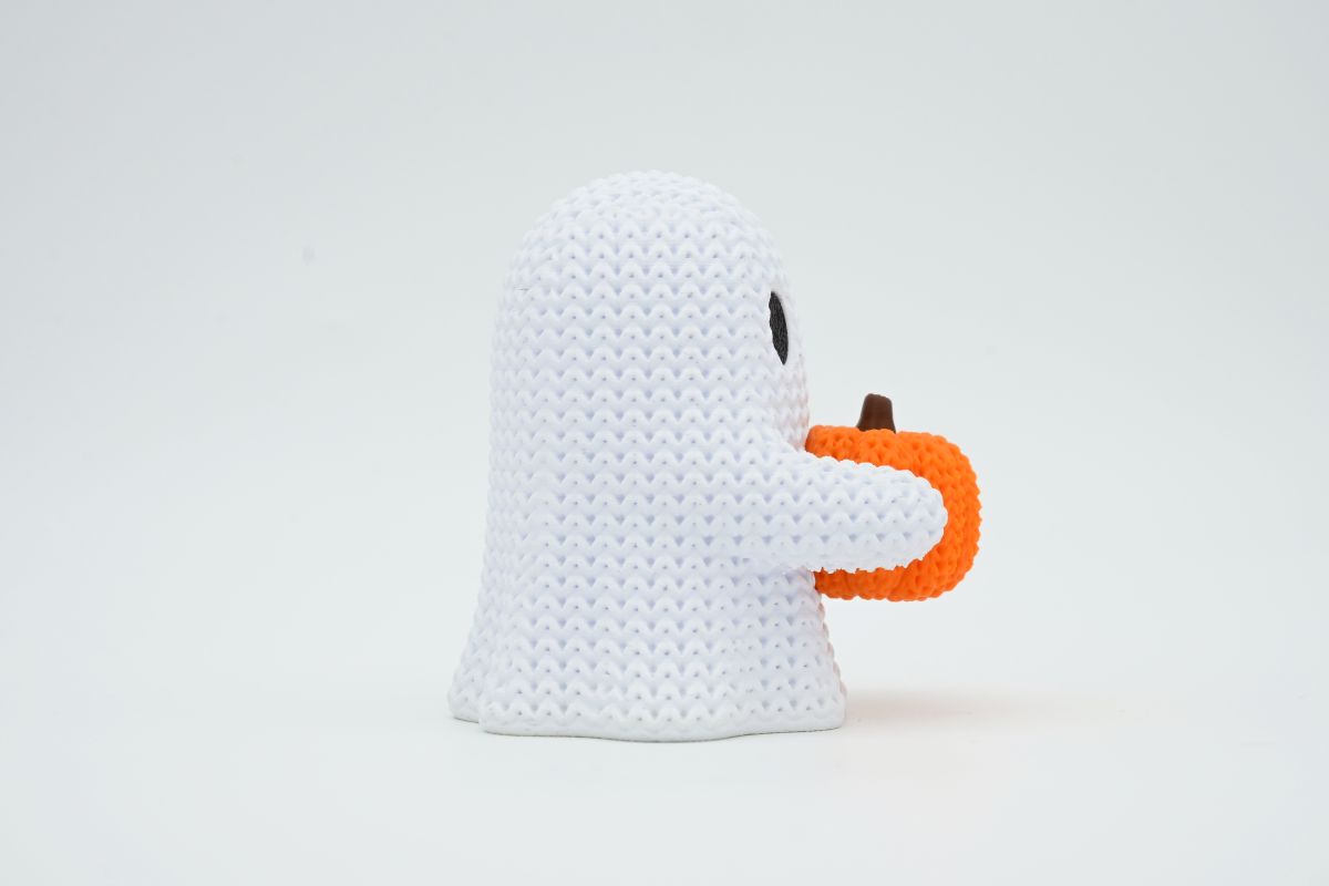 Knitted Pumpkin Ghost — гарбуз-привид