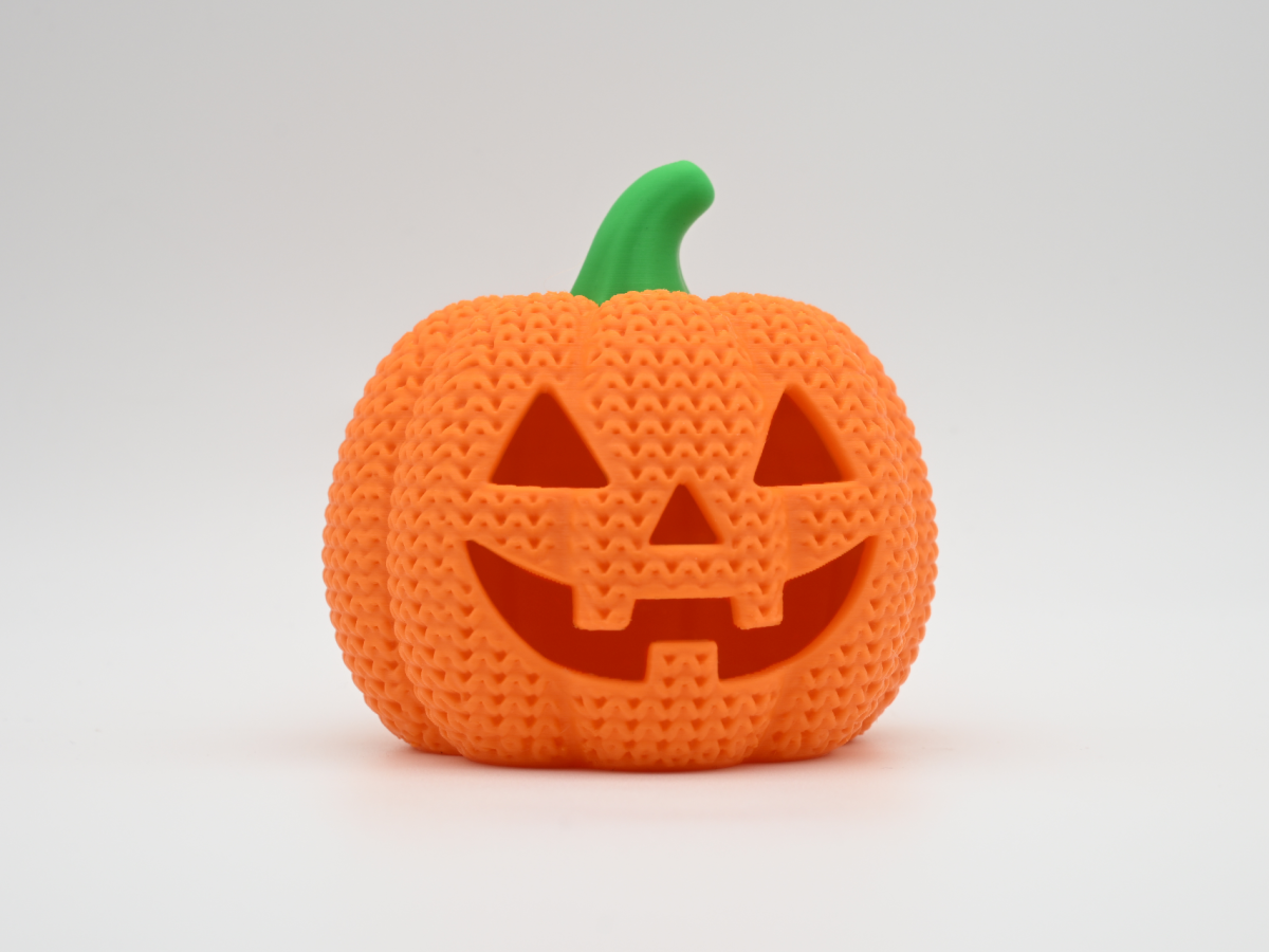 Knitted Pumpkin Jack-O-Lantern — гарбуз-ліхтар