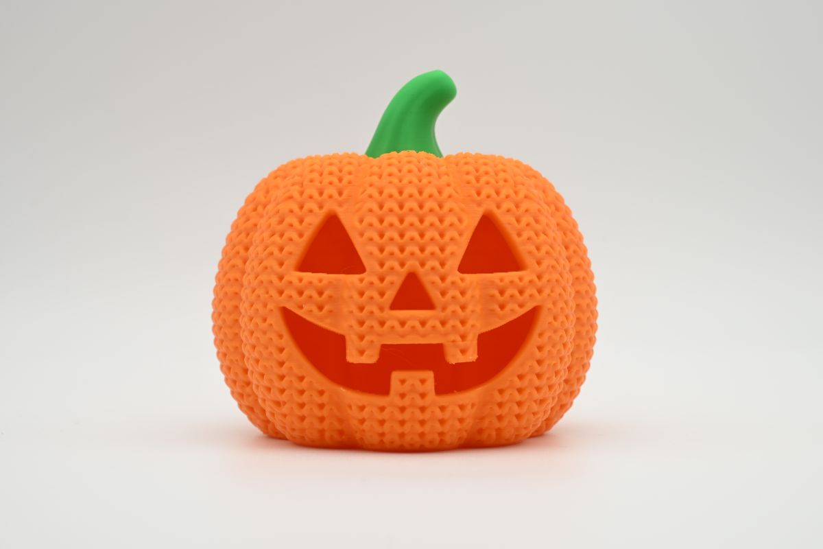 Knitted Pumpkin Jack-O-Lantern — гарбуз-ліхтар