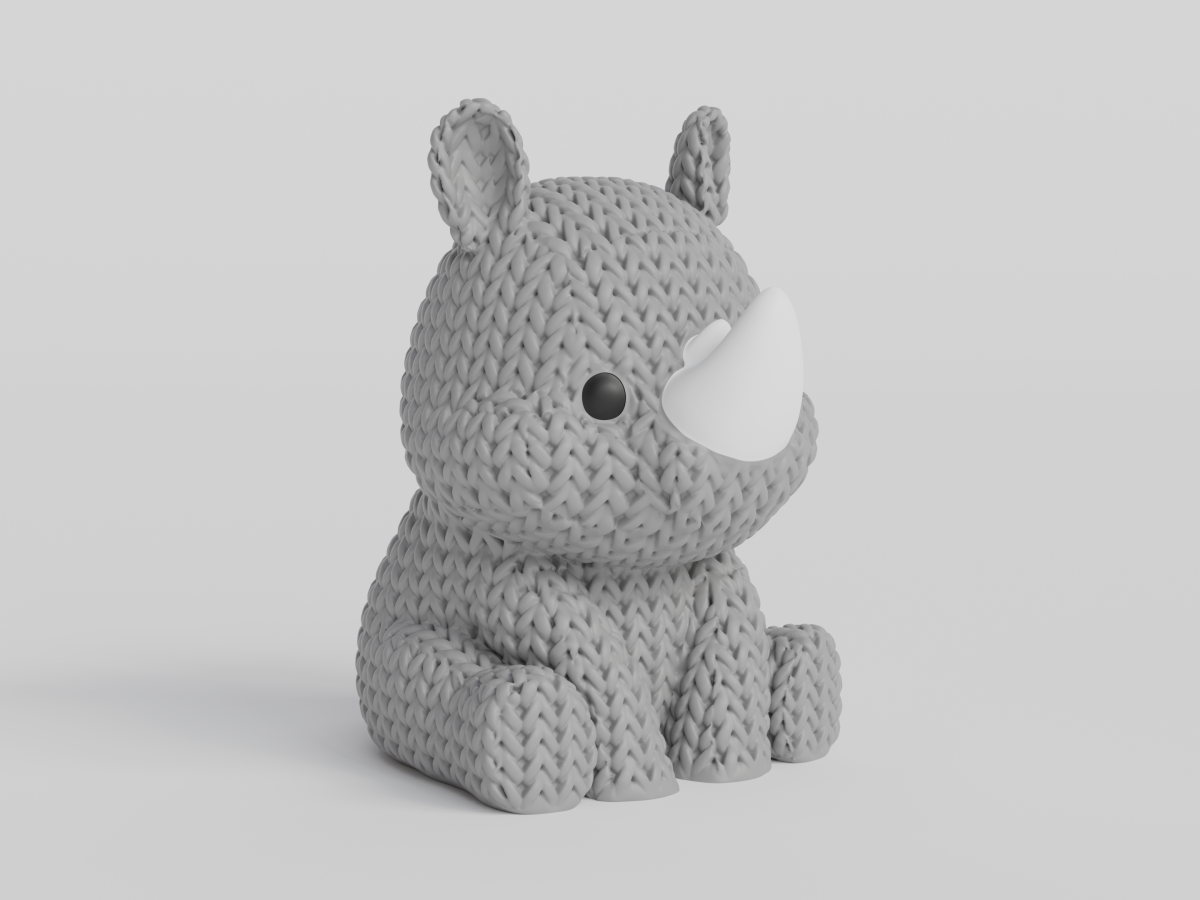 Knitted Rhino — носоріг