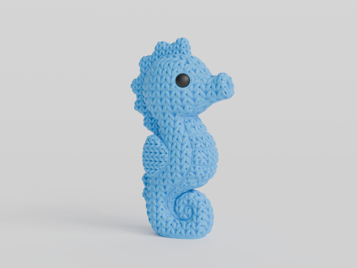 Knitted Seahorse — морський коник