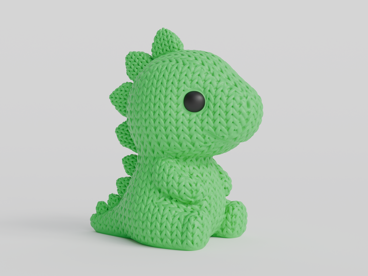 Knitted Stegosaurus Dinosaur — стегозавр