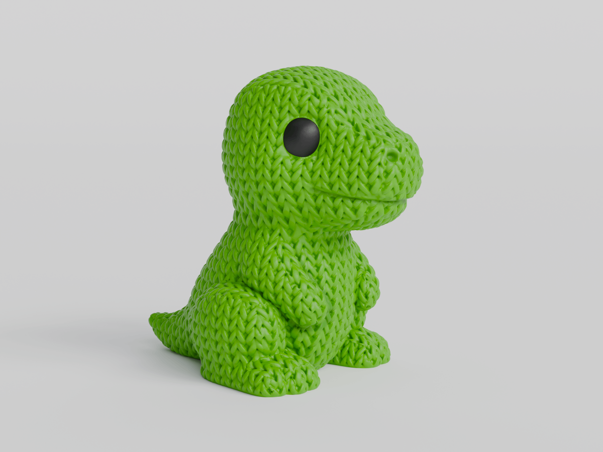 Knitted T-Rex Dinosaur — тиранозавр