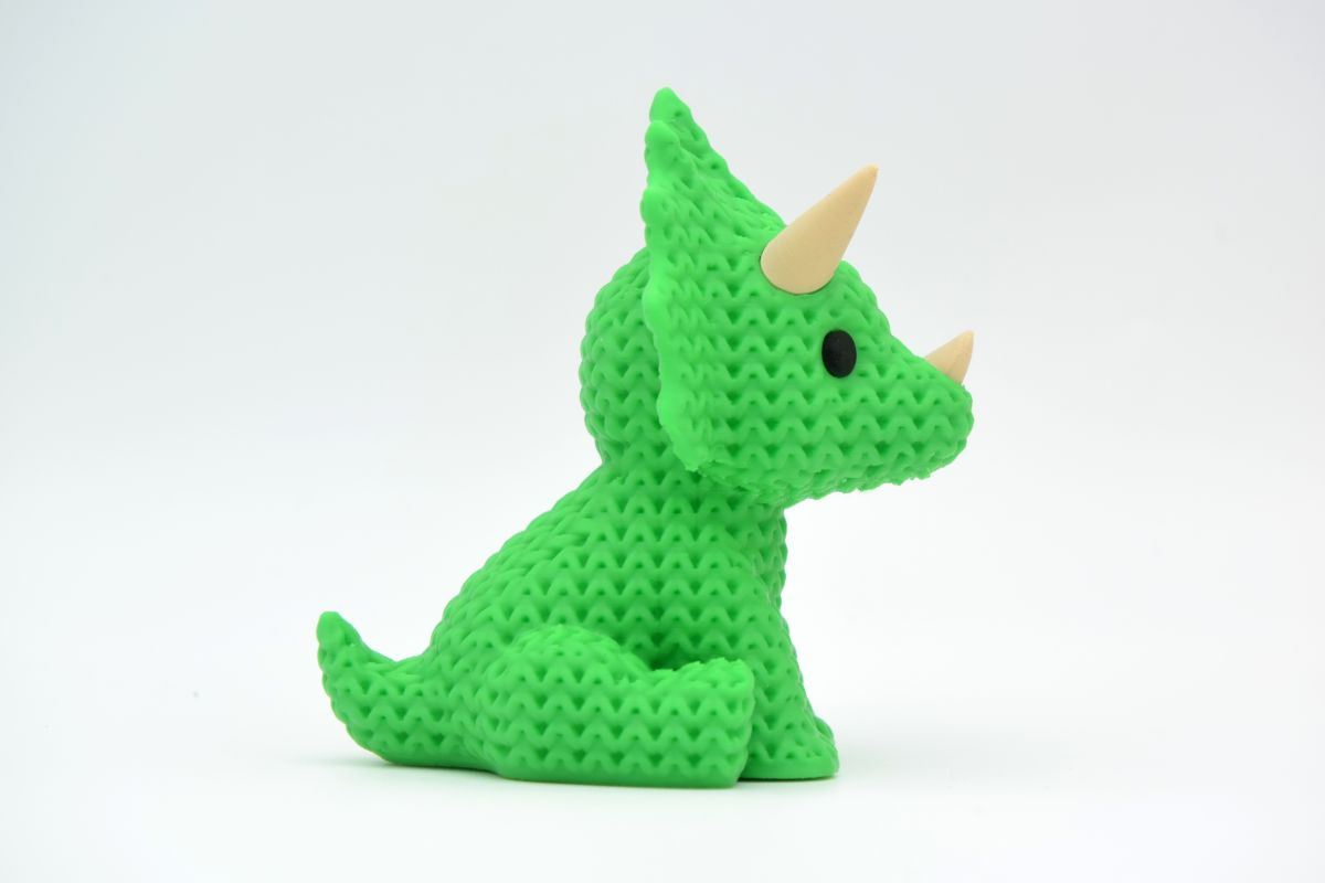 Knitted Triceratops Dinosaur — трицератопс