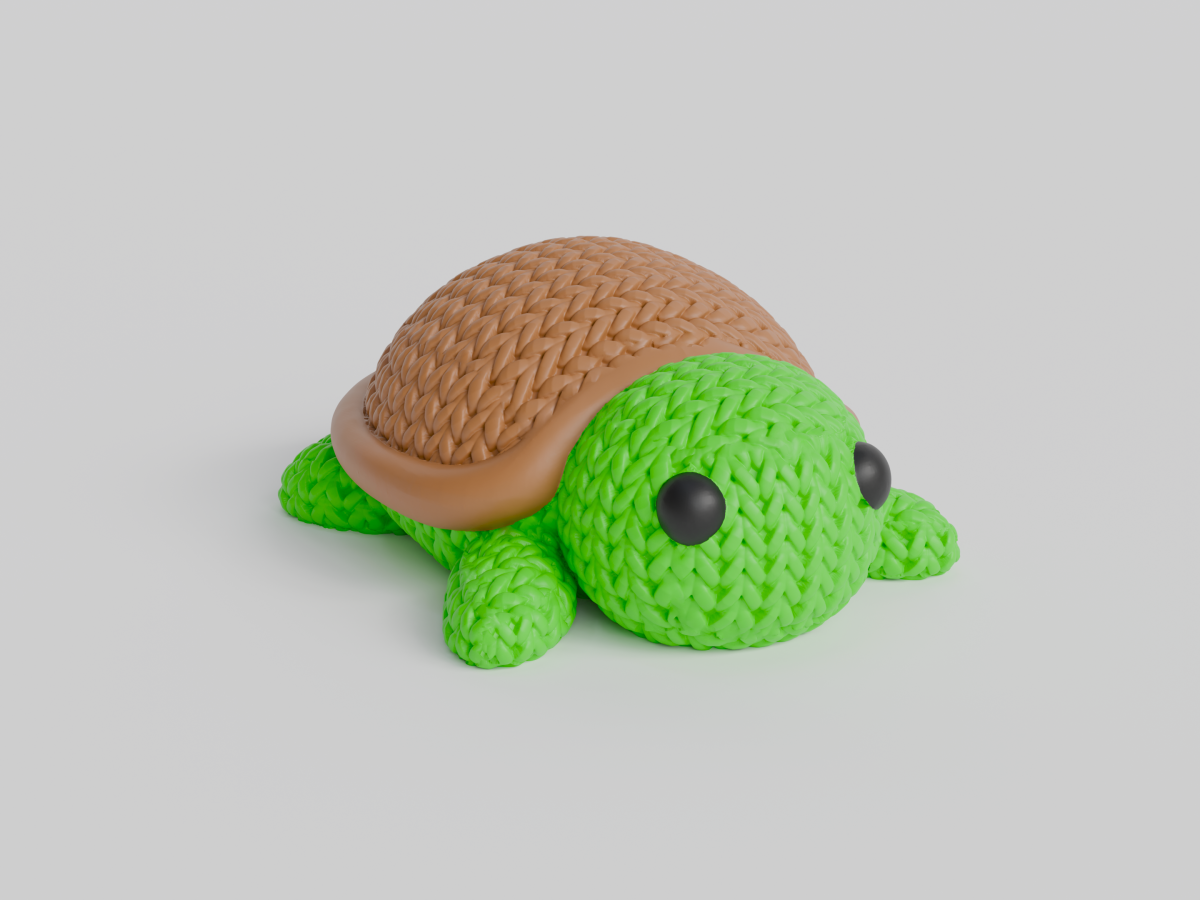 Knitted Turtle — черепаха