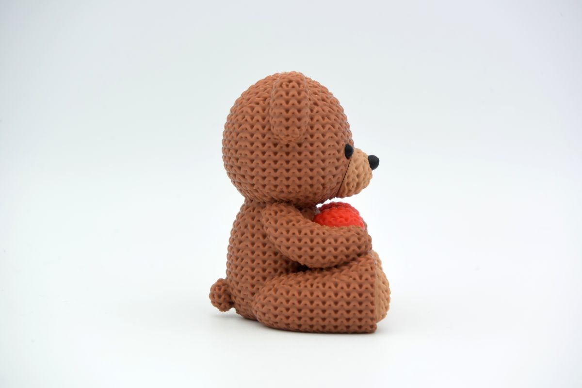 Knitted Valentine's Day Teddy Bear — валентинковий ведмедик